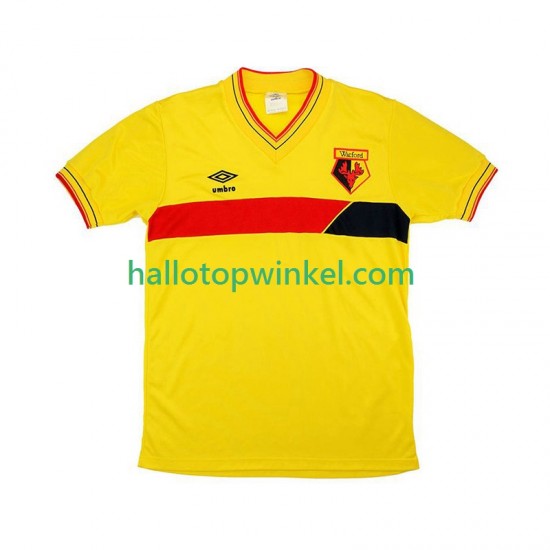 Watford Voetbalshirt 1985 Retro Heren Thuis Tenue Korte Mouw