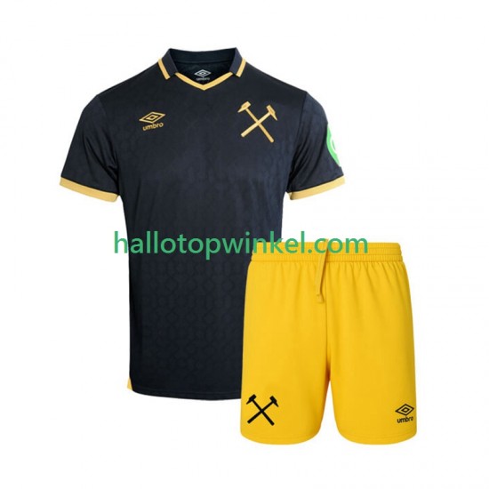 West Ham United Voetbalshirt Kleuters/Kids Derde Tenue 2025-2026 Korte Mouw
