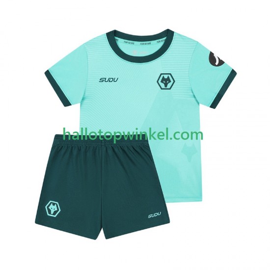 Wolverhampton Wanderers Voetbalshirt Kleuters/Kids Uit Tenue 2025-2026 Korte Mouw