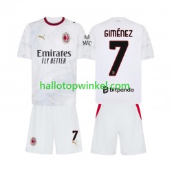 AC Milan Voetbalshirt Gimenez 7 Kleuters/Kids Uit Tenue 2026-2027 Korte Mouw