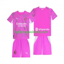 AC Milan Voetbalshirt Doelman Kleuters/Kids Uit Tenue 2026-2027 Korte Mouw