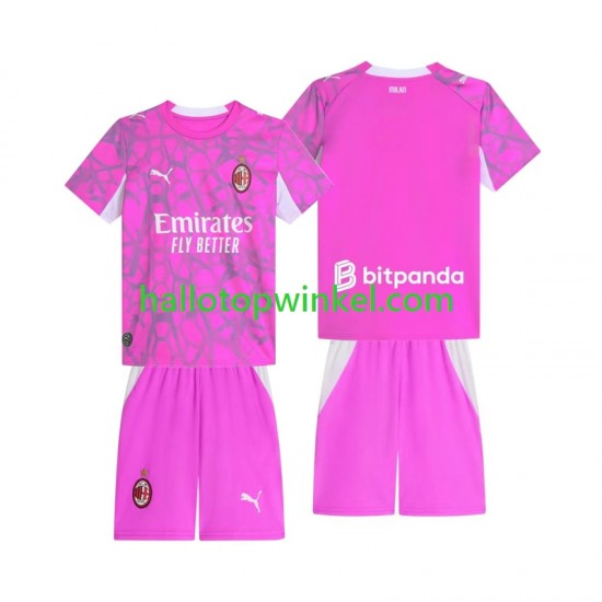 AC Milan Voetbalshirt Doelman Kleuters/Kids Uit Tenue 2026-2027 Korte Mouw