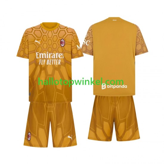 AC Milan Voetbalshirt Doelman Kleuters/Kids Thuis Tenue 2026-2027 Korte Mouw