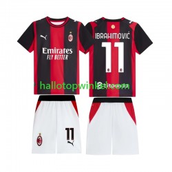 AC Milan Voetbalshirt Ibrahimović 11 Kleuters/Kids Thuis Tenue 2026-2027 Korte Mouw