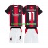 AC Milan Voetbalshirt Ibrahimović 11 Kleuters/Kids Thuis Tenue 2026-2027 Korte Mouw