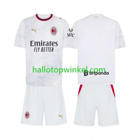 AC Milan Voetbalshirt Kleuters/Kids Uit Tenue 2026-2027 Korte Mouw