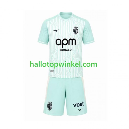 AS Monaco Voetbalshirt Kleuters/Kids Derde Tenue 2026-2027 Korte Mouw