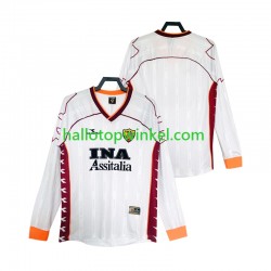 AS Roma Voetbalshirt 2000 Retro Heren Uit Tenue 1999 Lange Mouw