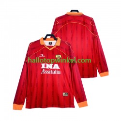 AS Roma Voetbalshirt 2000 Retro Heren Thuis Tenue 1999 Lange Mouw