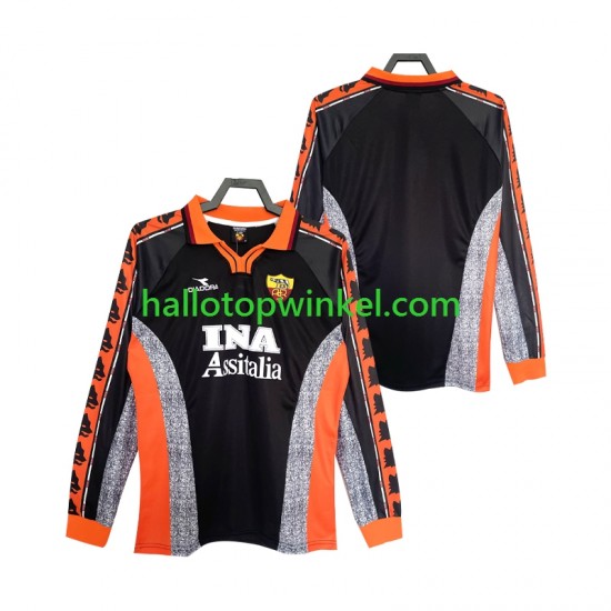 AS Roma Voetbalshirt 1998 Retro Heren Derde Tenue 1999 Lange Mouw
