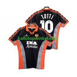 AS Roma Voetbalshirt Totti 10 1998 Retro Heren Derde Tenue 1999 Korte Mouw