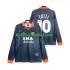 AS Roma Voetbalshirt Totti 10 2000 Retro Heren Derde Tenue 1999 Lange Mouw
