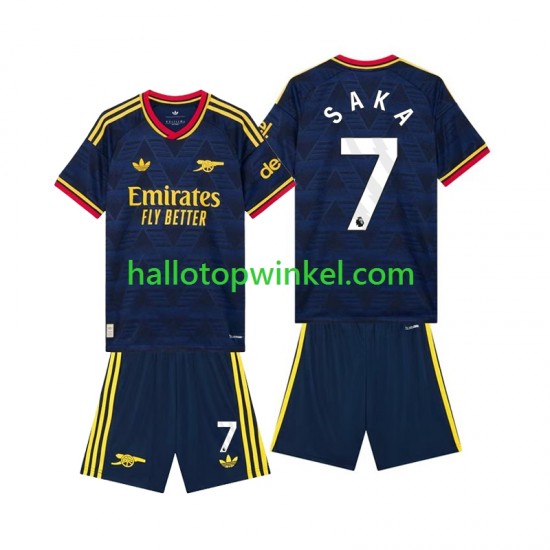 Arsenal Voetbalshirt Bukayo Saka 7 Kleuters/Kids Uit Tenue 2026-2027 Korte Mouw