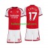 Arsenal Voetbalshirt Christos Tzolis 17 Kleuters/Kids Thuis Tenue 2026-2027 Korte Mouw