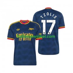 Arsenal Voetbalshirt Christos Tzolis 17 Heren Uit Tenue 2026-2027 Korte Mouw