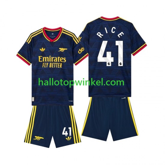 Arsenal Voetbalshirt Declan Rice 41 Kleuters/Kids Uit Tenue 2026-2027 Korte Mouw