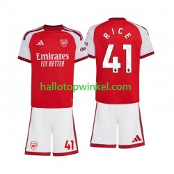 Arsenal Voetbalshirt Declan Rice 41 Kleuters/Kids Thuis Tenue 2026-2027 Korte Mouw