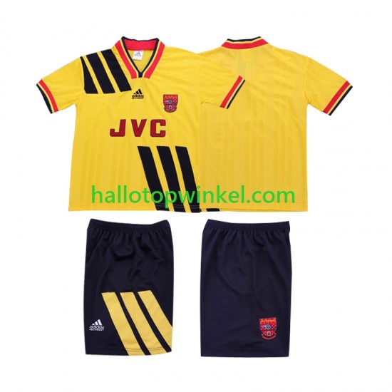 Arsenal Voetbalshirt 1993 Retro Kleuters/Kids Uit Tenue 1994 Korte Mouw