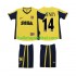 Arsenal Voetbalshirt Thierry Henry 14 2000 2001 Retro Kleuters/Kids Uit Tenue Korte Mouw