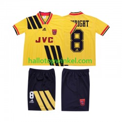 Arsenal Voetbalshirt WRIGHT 8 1993 Retro Kleuters/Kids Uit Tenue 1994 Korte Mouw