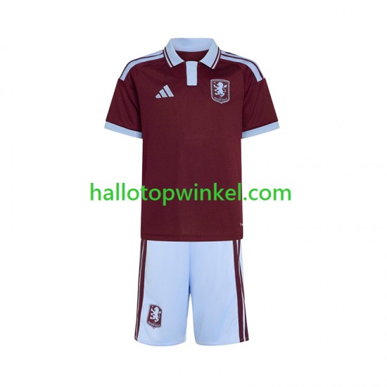 Aston Villa Voetbalshirt Kleuters/Kids Thuis Tenue 2026-2027 Korte Mouw