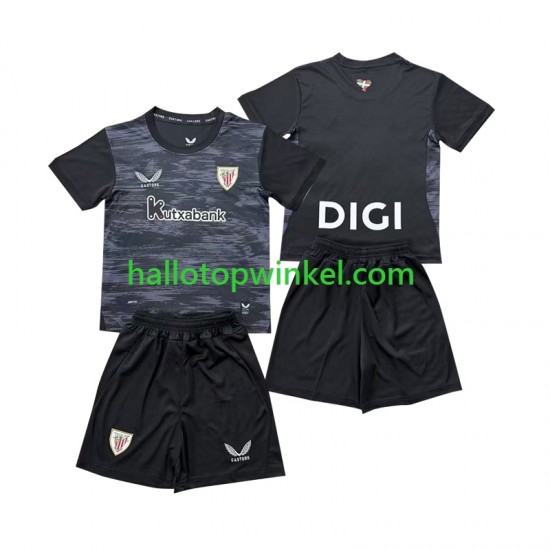 Athletic Bilbao Voetbalshirt Doelman Kleuters/Kids Thuis Tenue 2026-2027 Korte Mouw