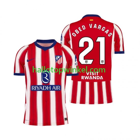 Atlético Madrid Voetbalshirt Obed Vargas 21 Heren Thuis Tenue 2026-2027 Korte Mouw