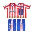 Atlético Madrid Voetbalshirt PANTIC 10 1996 1997 Retro Kleuters/Kids Thuis Tenue Korte Mouw