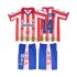 Atlético Madrid Voetbalshirt SIMEONE 14 1996 1997 Retro Kleuters/Kids Thuis Tenue Korte Mouw