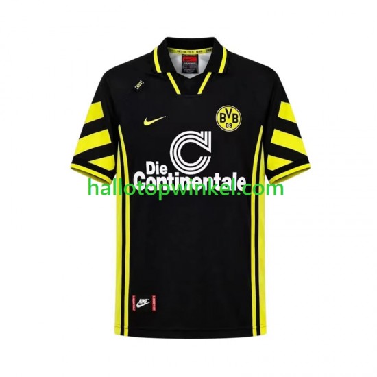 Borussia Dortmund Voetbalshirt 1996 Retro Heren Uit Tenue Korte Mouw
