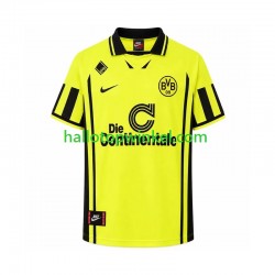 Borussia Dortmund Voetbalshirt 1996 Retro Heren Thuis Tenue Korte Mouw