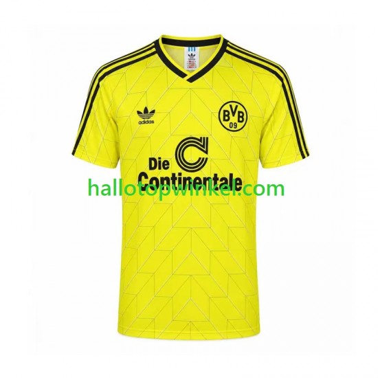 Borussia Dortmund Voetbalshirt 1998 Retro Heren Thuis Tenue Korte Mouw