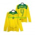 Brazilië Voetbalshirt RONALDO 9 Retro Heren Thuis Tenue 2004 Lange Mouw