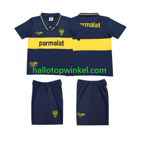 CA Boca Juniors Voetbalshirt 1993 1995 Retro Kleuters/Kids Thuis Tenue Korte Mouw