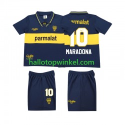 CA Boca Juniors Voetbalshirt MARADONA 10 1993 1995 Retro Kleuters/Kids Thuis Tenue Korte Mouw
