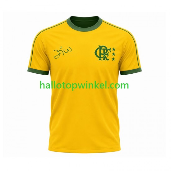 CR Flamengo Voetbalshirt Retro Heren Thuis Tenue Korte Mouw