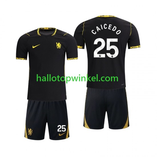 Chelsea Voetbalshirt Moises Caicedo 25 Kleuters/Kids Uit Tenue 2026-2027 Korte Mouw