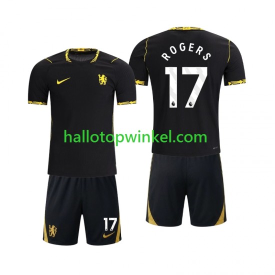 Voetbalshirt Chlesea Morgan Rogers 17 Kleuters/Kids Uit Tenue 2026-2027 Korte Mouw
