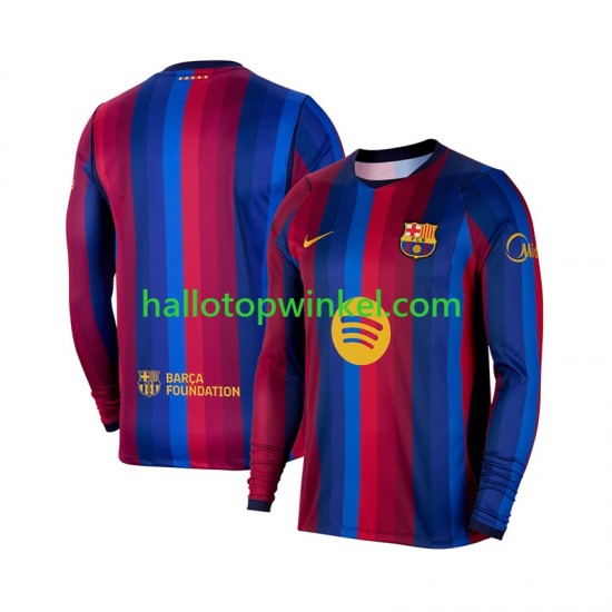 FC Barcelona Voetbalshirt Heren Thuis Tenue 2026-2027 Lange Mouw