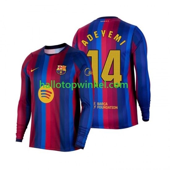 FC Barcelona Voetbalshirt Karim Adeyemi 14 Heren Thuis Tenue 2026-2027 Lange Mouw