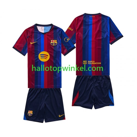 FC Barcelona Voetbalshirt Kleuters/Kids Thuis Tenue 2026-2027 Korte Mouw