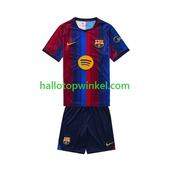 FC Barcelona Voetbalshirt Kleuters/Kids Thuis Tenue 2026-2027 Korte Mouw