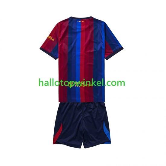 FC Barcelona Voetbalshirt Kleuters/Kids Thuis Tenue 2026-2027 Korte Mouw