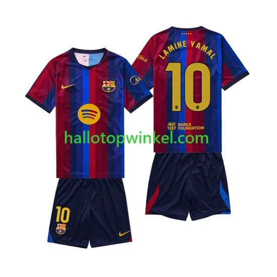 FC Barcelona Voetbalshirt Lamine Yamal 10 Kleuters/Kids Thuis Tenue 2026-2027 Korte Mouw