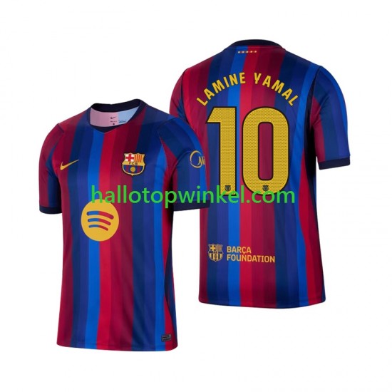 FC Barcelona Voetbalshirt Lamine Yamal 10 Heren Thuis Tenue 2026-2027 Korte Mouw
