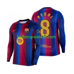 FC Barcelona Voetbalshirt Pedri 8 Heren Thuis Tenue 2026-2027 Lange Mouw