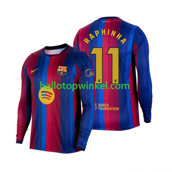 FC Barcelona Voetbalshirt Raphinha 11 Heren Thuis Tenue 2026-2027 Lange Mouw