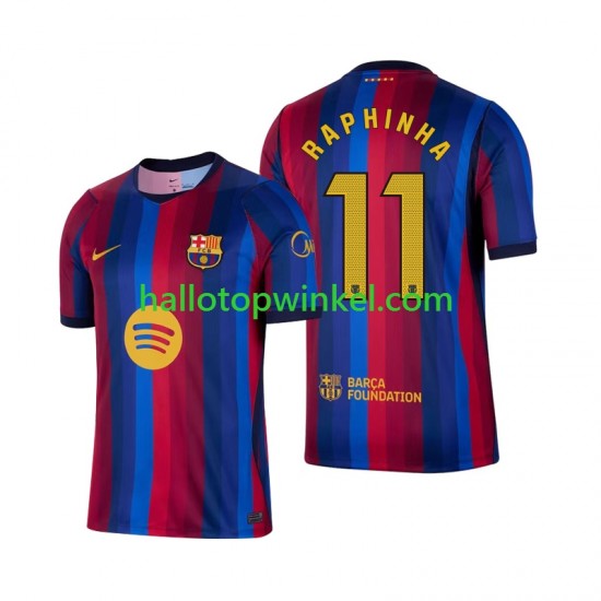 FC Barcelona Voetbalshirt Raphinha 11 Heren Thuis Tenue 2026-2027 Korte Mouw