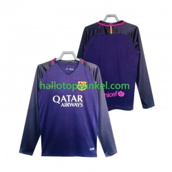 FC Barcelona Voetbalshirt 2016 2017 Retro Heren Uit Tenue Lange Mouw