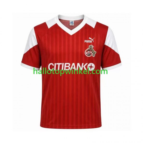 FC Köln Voetbalshirt 1992 1993 Retro Heren Uit Tenue Korte Mouw